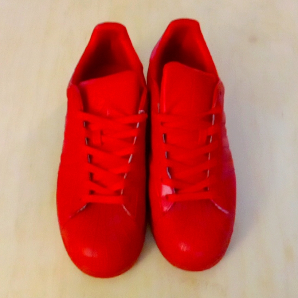 All Red Adidas ORIGINAL (Shell-toes)